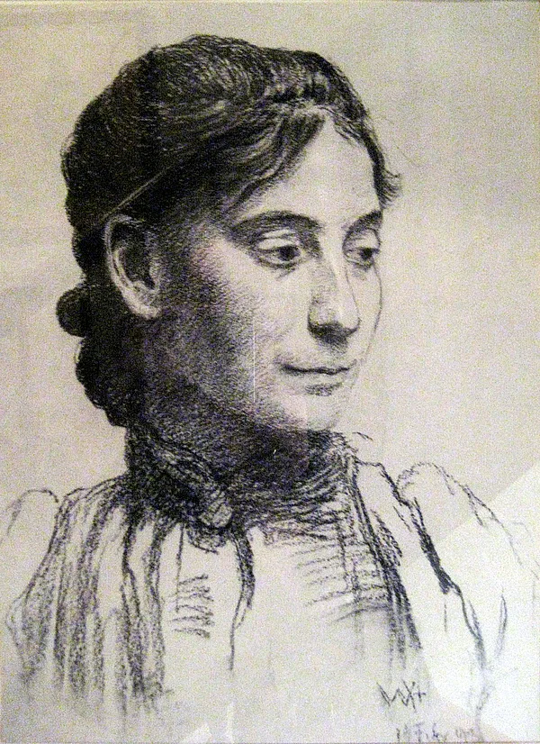 Gezeichnetes Portrait von Rose Livingston